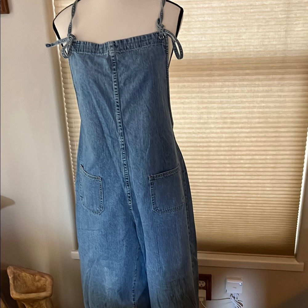 Classic Blue Denim Overalls with Adjustable Straps